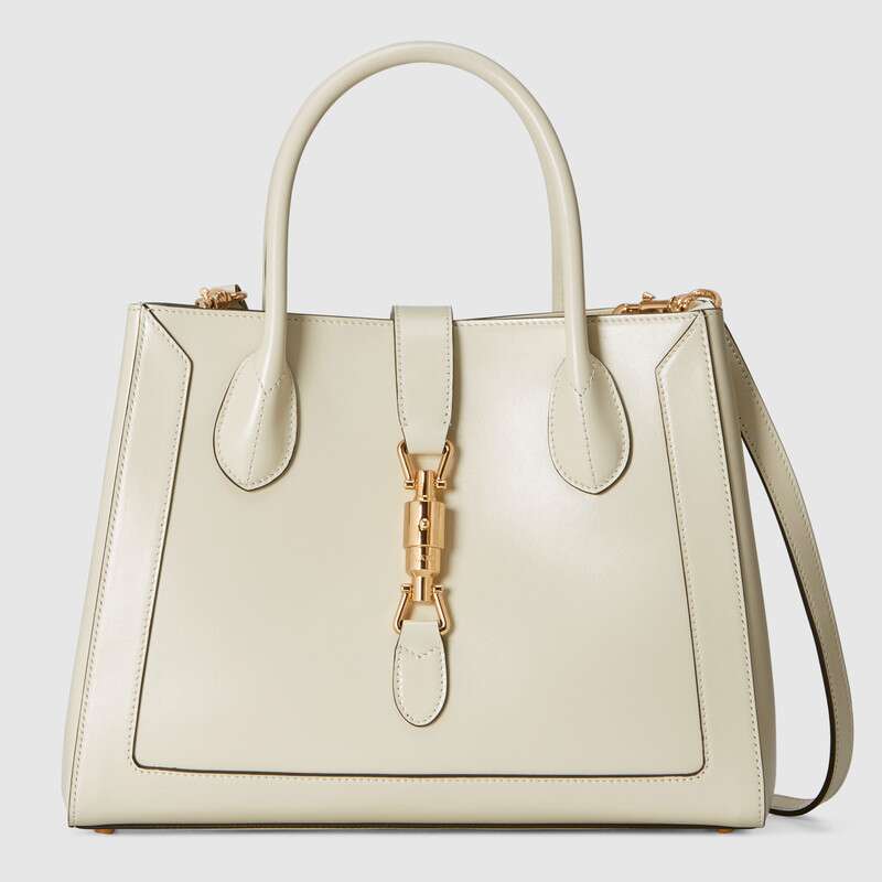 Gucci Jackie 1961 Medium Tote Bag Shoulder Bag 649016 White